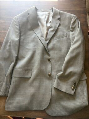 Preswick & Moore Light Gray Houndstooth Sport Coat